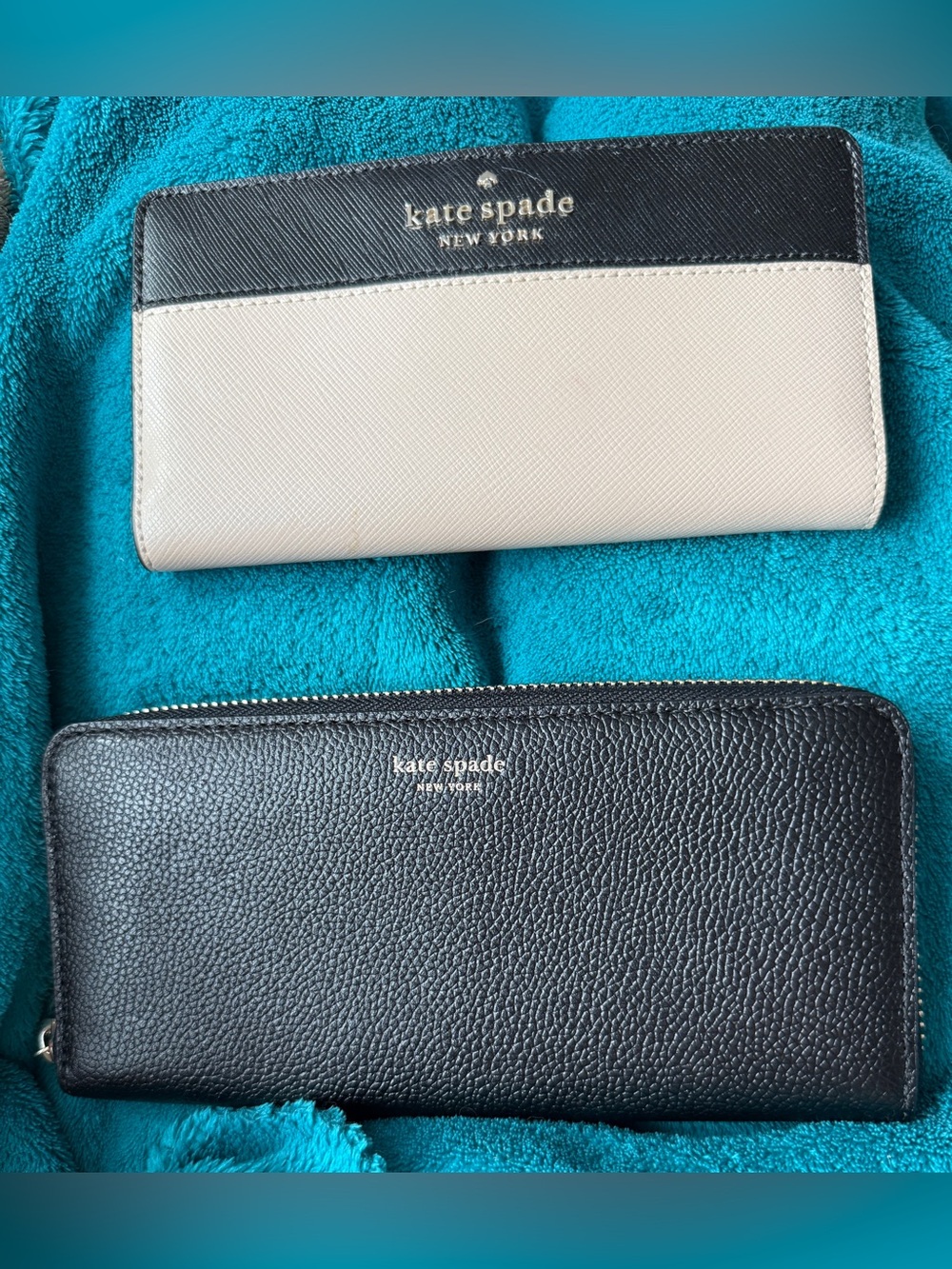 KATE SPADE bundle of 2 WALLETS Continental Zip and Slim Duo